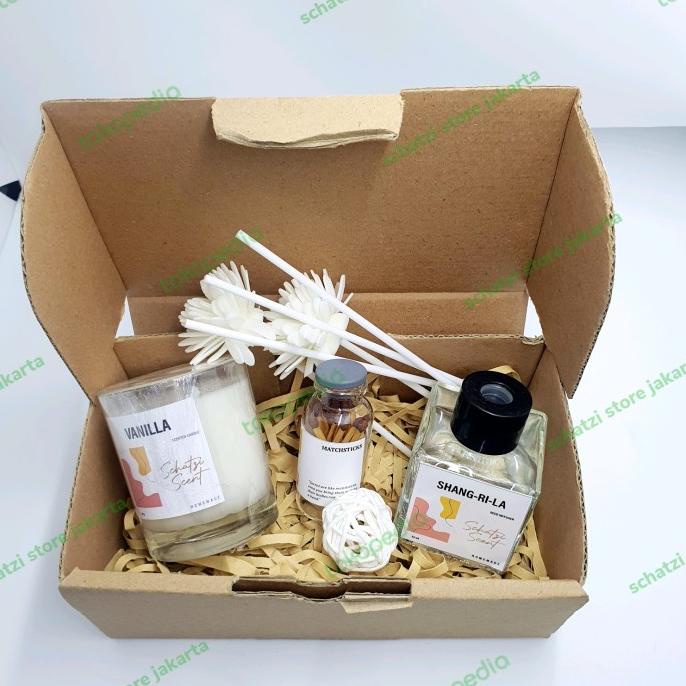 Jual Paket Hampers / Gift set / Souvenir scented candle reed diffuser ...