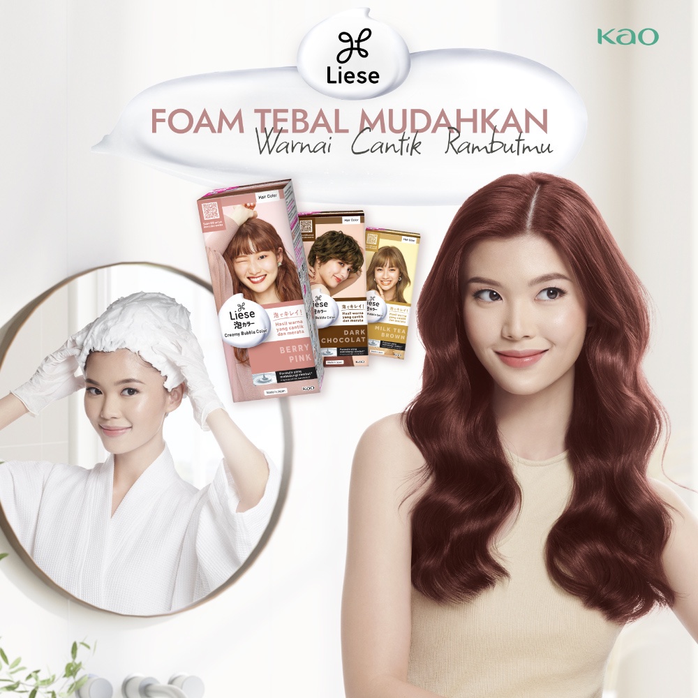 Jual Liese Bubble Hair Color Foam Cat Pewarna Rambut Permanent / Hair