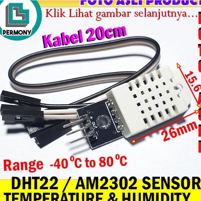 Jual DHT22 Sensor Temperature Humidity AM2303 Module suhu dan ...