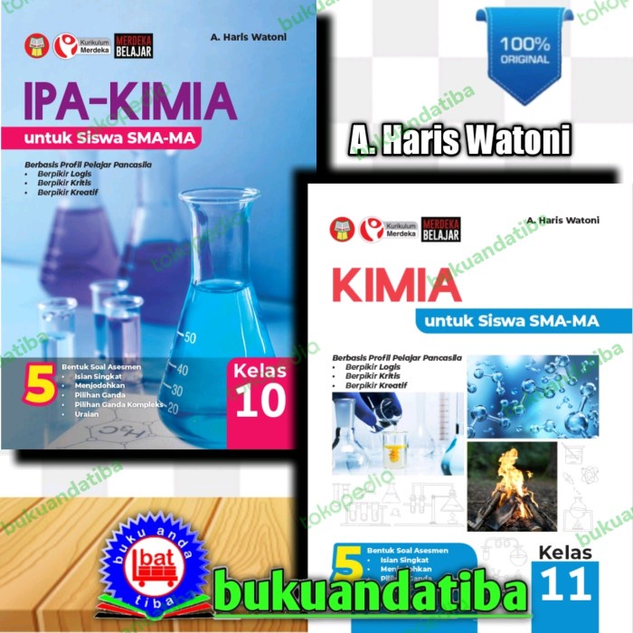 Jual Buku Ipa Kimia Sma Ma Untuk Kelas 10 11 12 A Haris Watoni