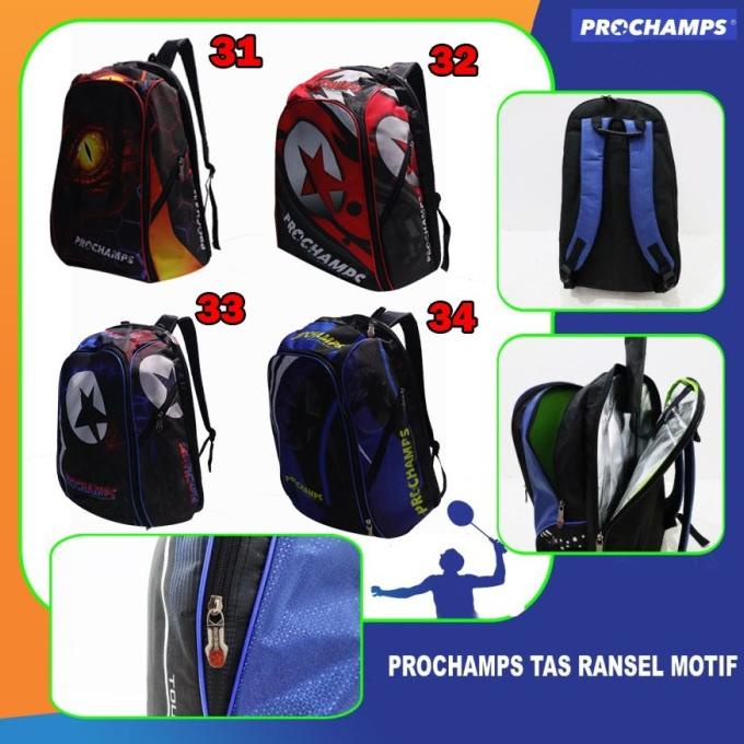 Jual PROCHAMPS TAS RANSEL BACKPACK BADMINTON ORIGINAL | Shopee Indonesia