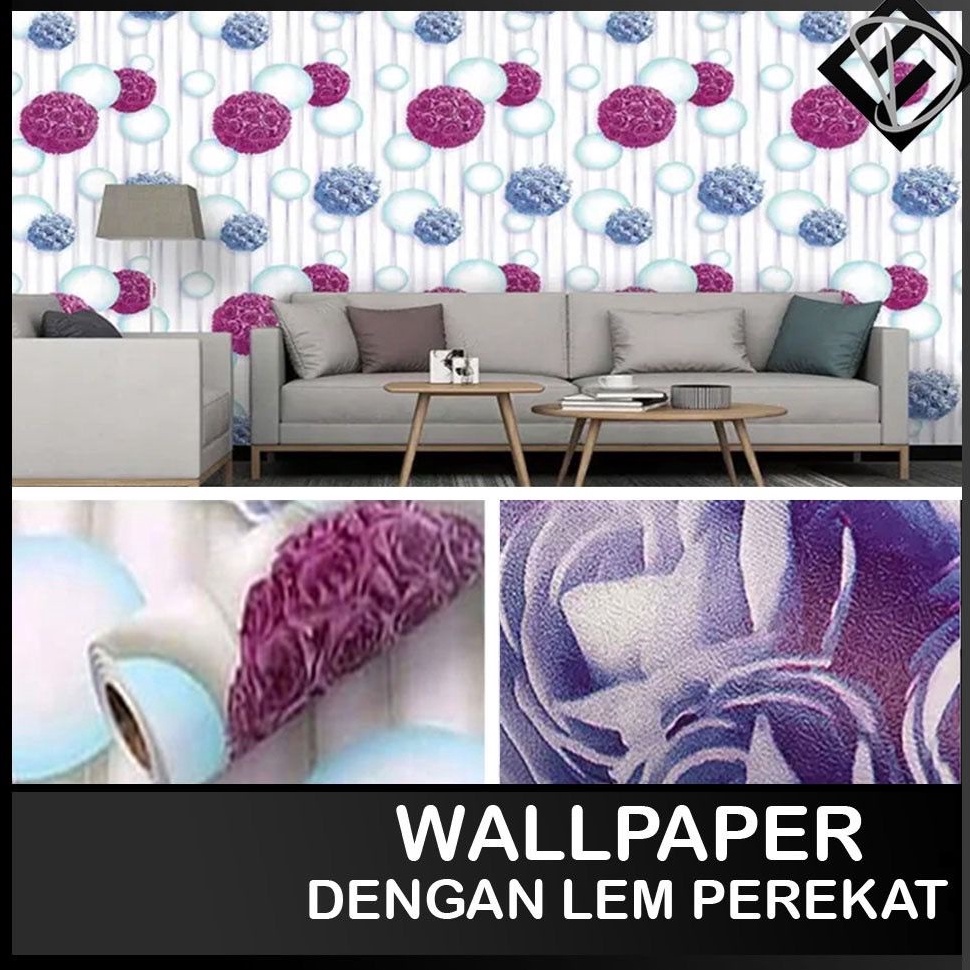 Jual Best Seller Wallpaper Dinding Kamar Tidur Stiker Dinding Kamar