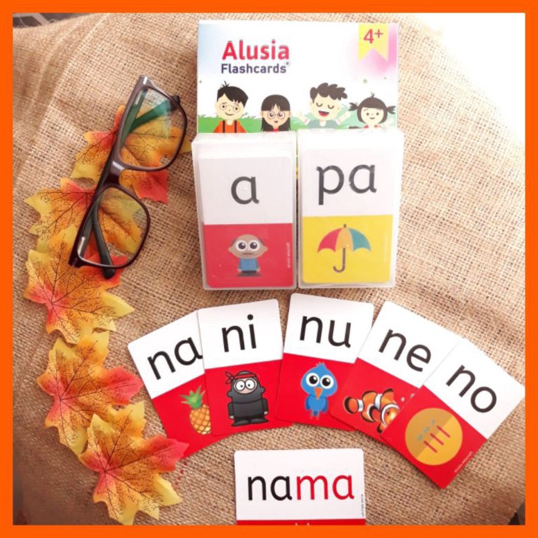 Jual Terbaru.. Flash Card Edukasi Anak Belajar Baca Suku Kata Membaca ...
