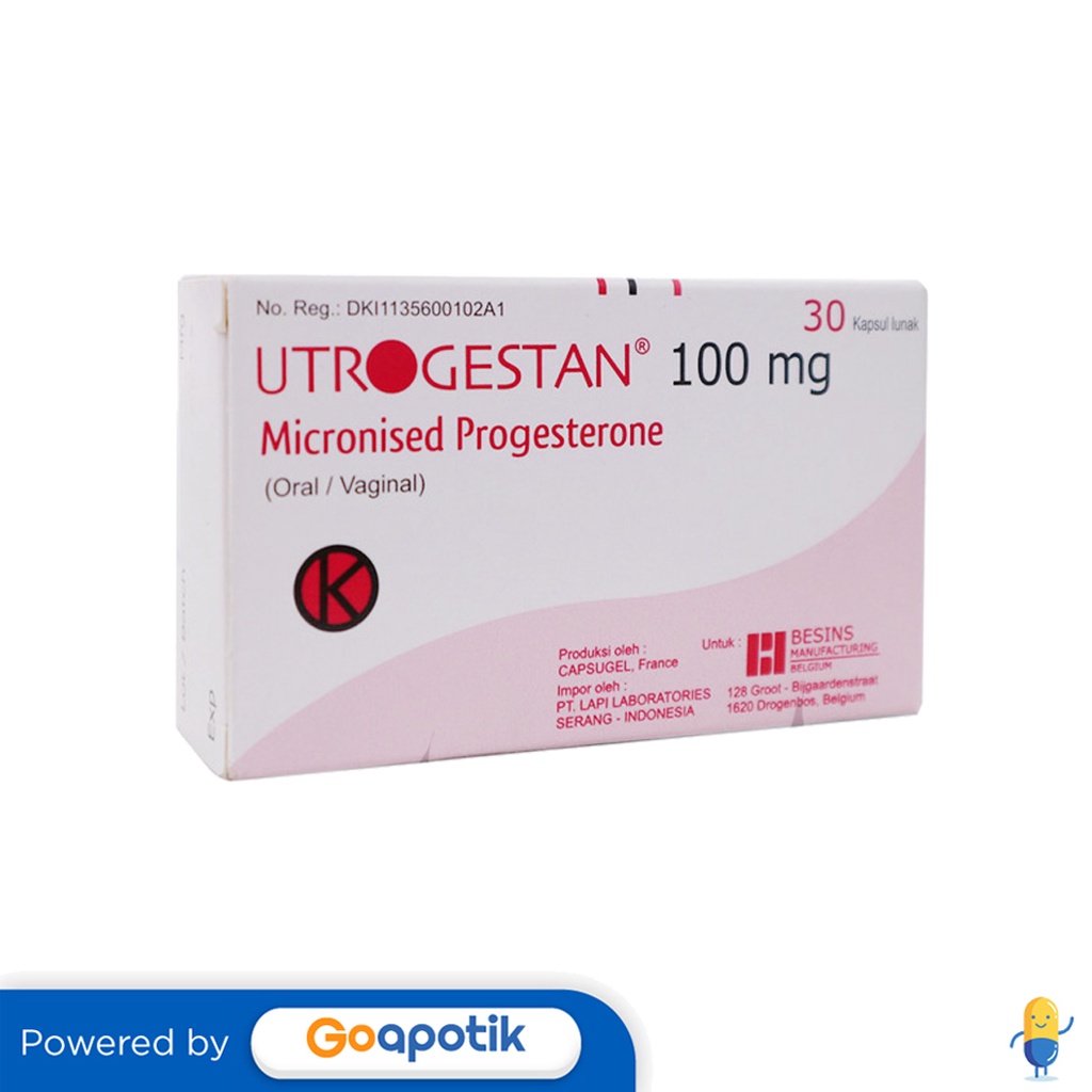 Jual UTROGESTAN 100 MG BOX 30 KAPSUL Shopee Indonesia