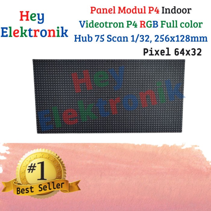 Jual Panel Module Modul P4 Indoor Videotron P4 rgb Full color 256x128mm ...
