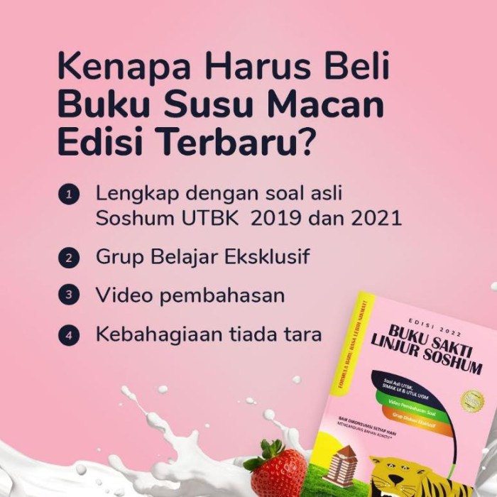 Jual Must Have Buku Susu Macan Buku Sakti Tps Utbk Buku Sakti Linjur Soshum Edisi Terbaru