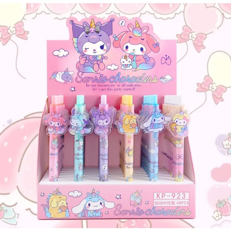 Jual Lovely- Pulpen Sanrio Unicorn Tinta Hitam Isi 6 Pc | Shopee Indonesia