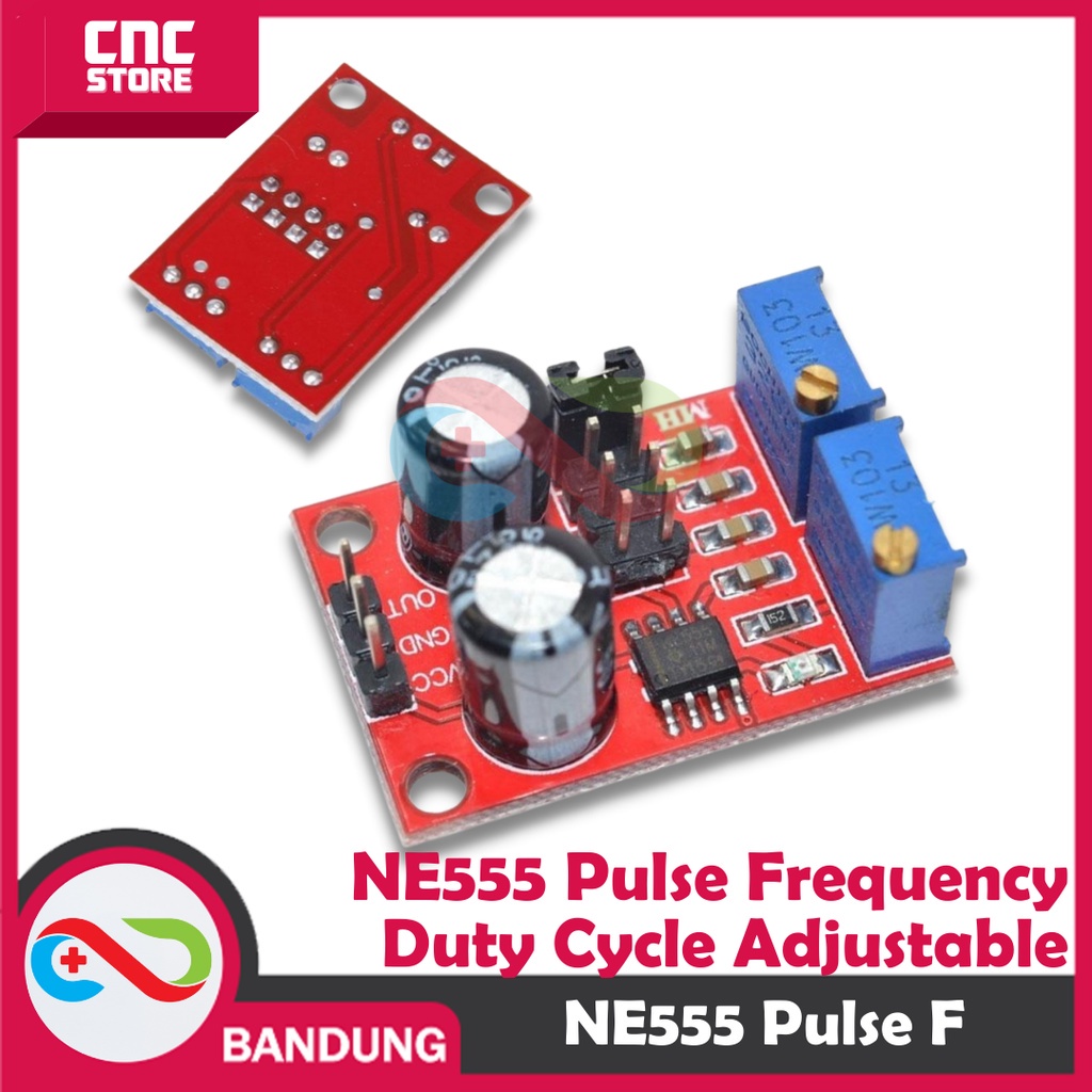 Jual NE555 PULSE GENERATOR FREQUENCY DUTY CYCLE PWM SQUARE TIMER MODULE