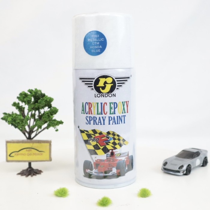 Jual RJ LONDON SPRAY PAINT CAT SEMPROT CTM HONDA BLUE BM3B1103 300cc