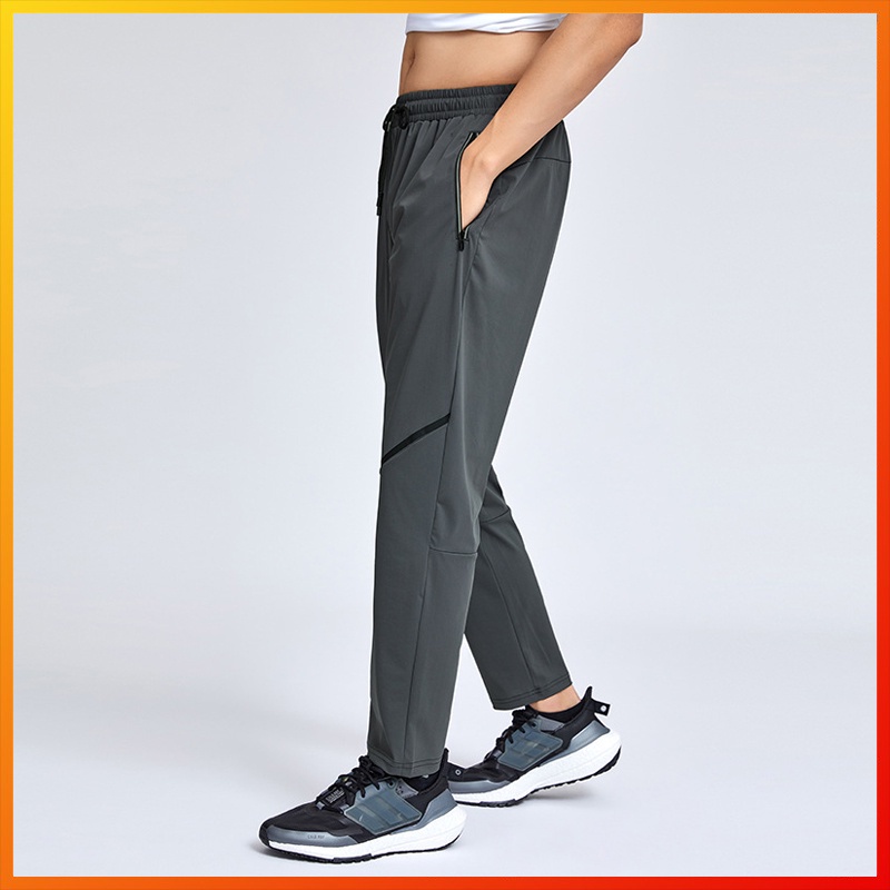 Jual Lululemon new yoga sweatpants men's running pants two side pockets