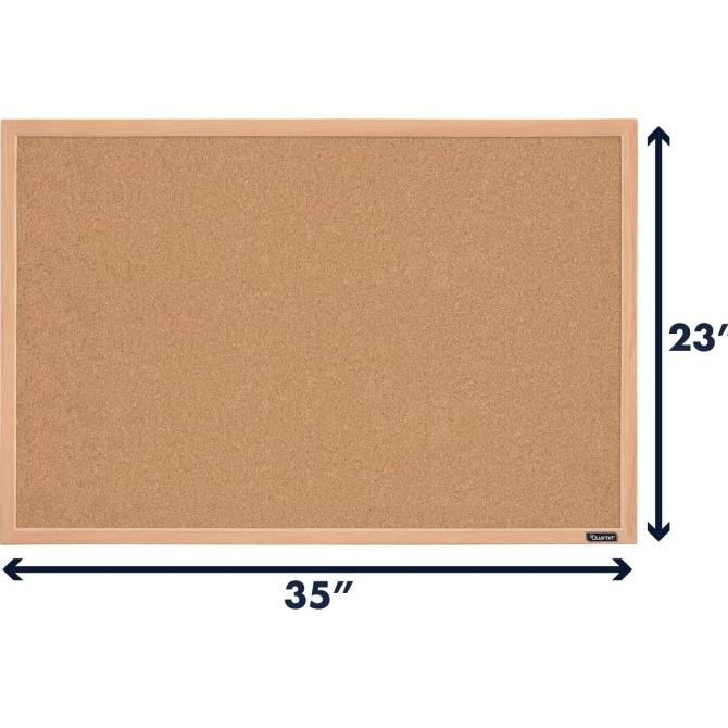 Jual Quartet Natural Cork Surface Bulletin Display Board Oak Frame