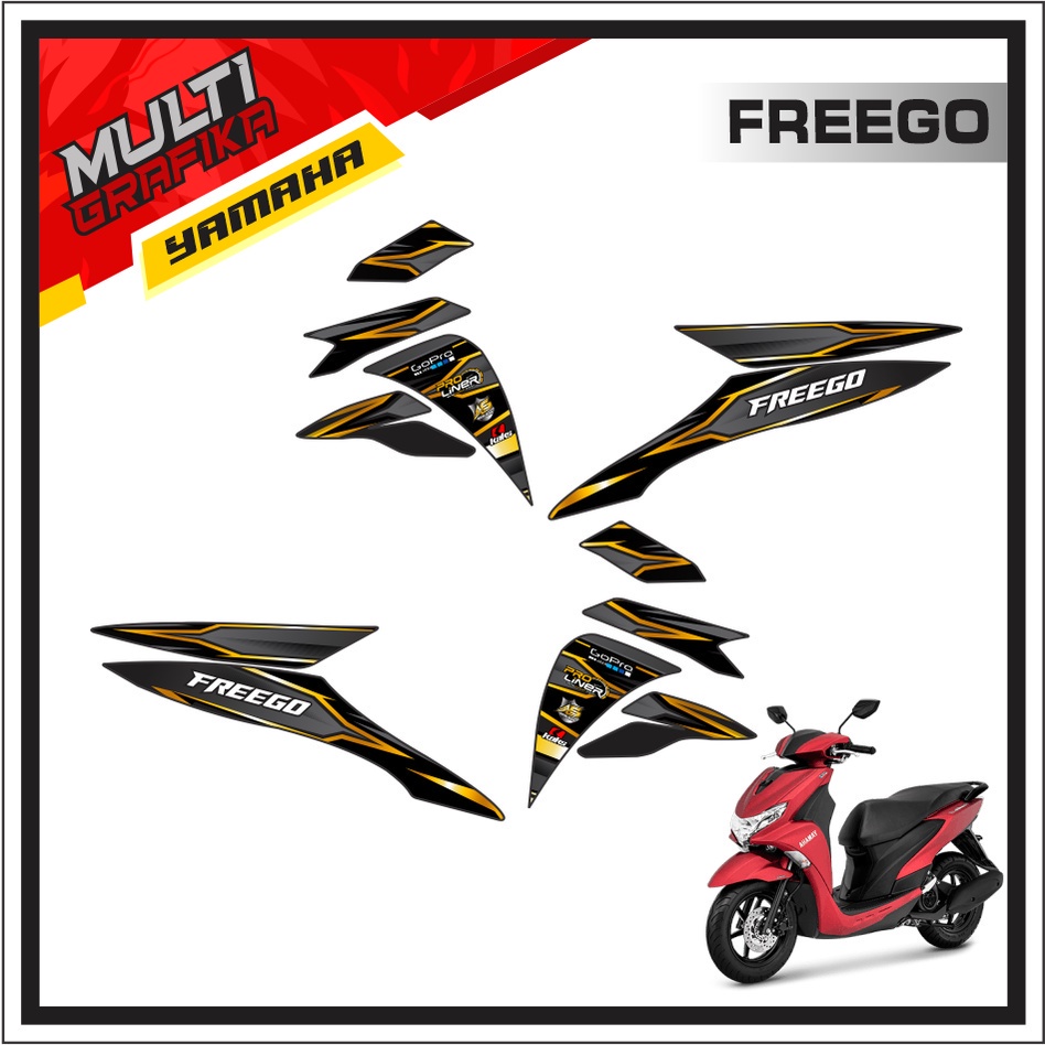 Jual Stiker Striping Setiker Sticker Decal Dekal Setriping Stripping Motor Yamaha Freego Frego