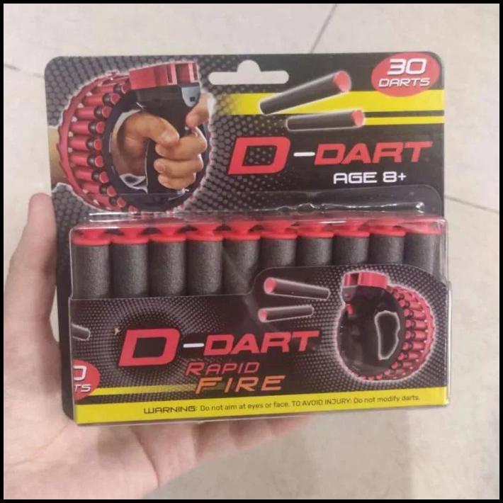 Jual BEST DEAL SALE: D-DART RAPID FIRE DART REFILL 30 DARTS SUCTION 8 ...