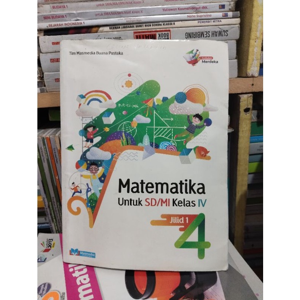 Jual Buku Matematika Jilid 1 Untuk Kelas 4iv Sdmikurikulum Merdekamas Media Shopee Indonesia 8124