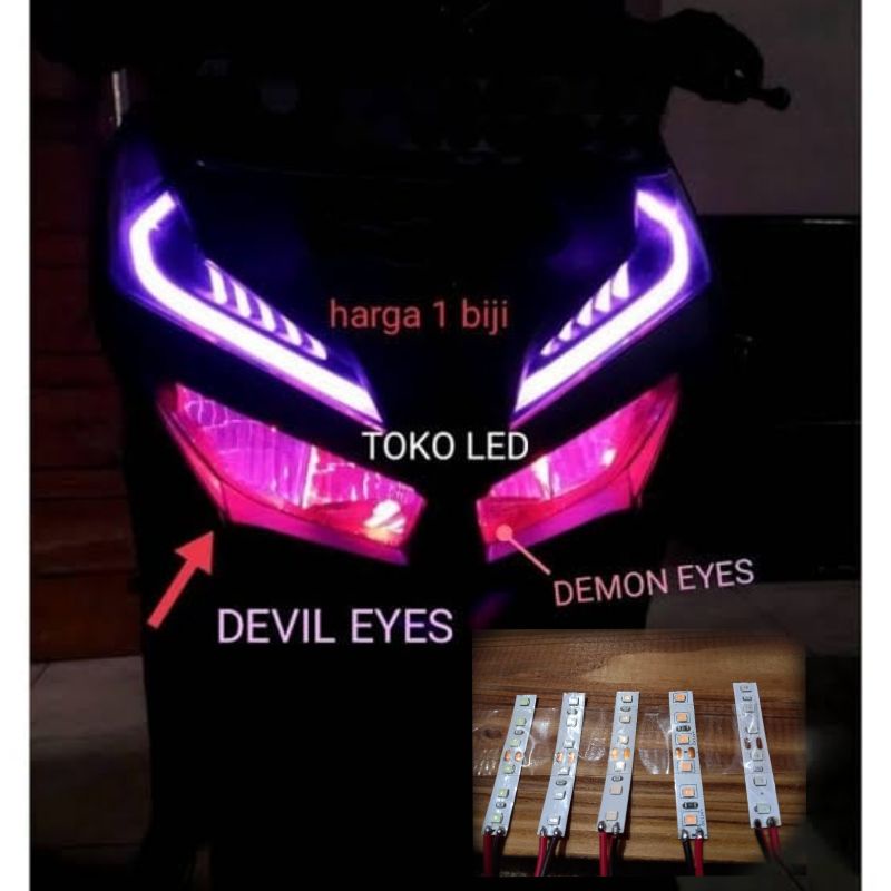 Jual Lampu LED Demon Eyes Devil Eye 3 TITIK 6 titik 9 titik 12 titik ...