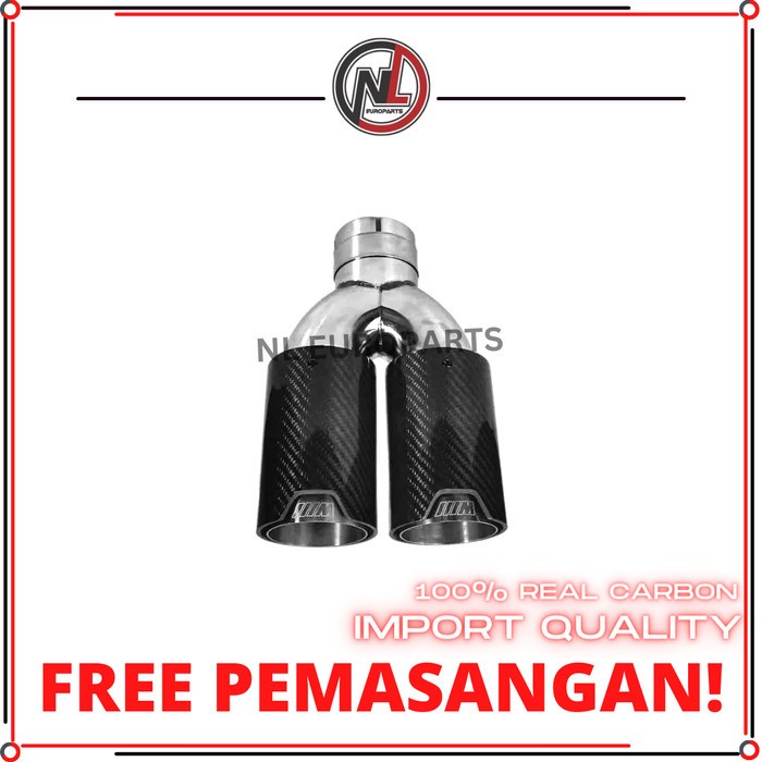 Jual Bumper Bemper Bamper Carbon Quad Exhaust Tip Kenalpot Bmw F20 F30 F32 F44 G20 G30 Exhaust