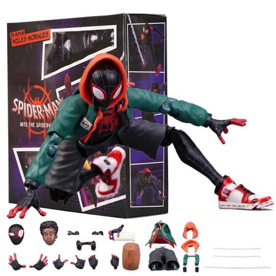 Jual COD Action Figure Spiderman Miles Morales Into The Spider Verse ...