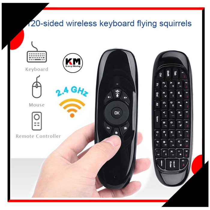 Jual MINI C120 2.4G WIRELESS 6-AXIS GYROSCOPE AIR MOUSE REMOTE KEYBOARD ...