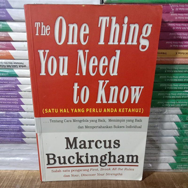 Jual Buku Original The One Thing You Need to Know ( SATU HAL YANG PERLU(04)