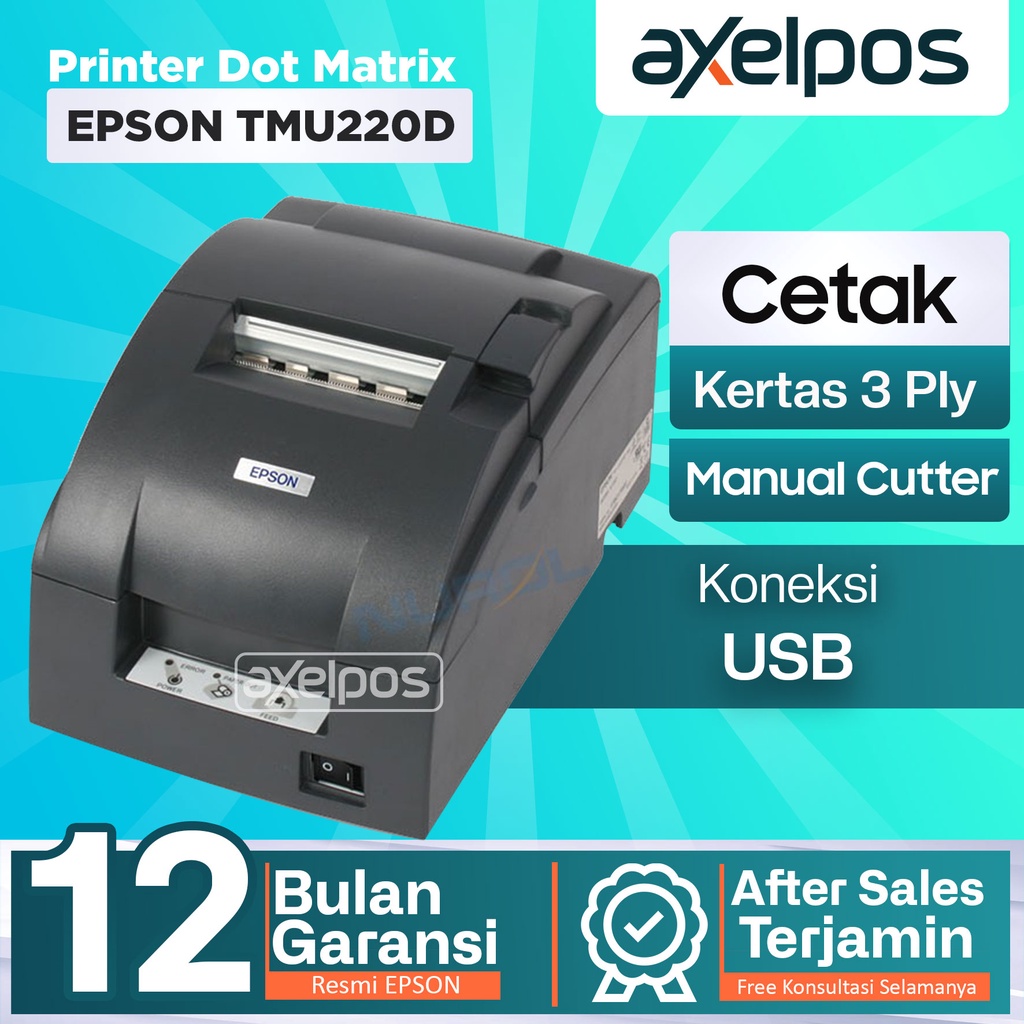 Jual PRINTER KASIR DOT MATRIX EPSON TMU220D / TMU 220D / TMU 220 D