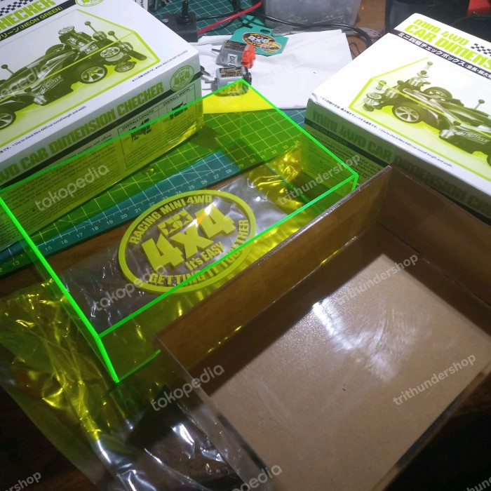 Jual car dimension checker mini 4wd box kotak dimensi cek Rep tamiya