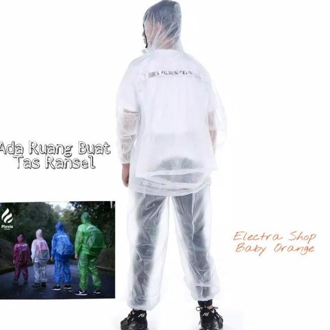 Jual ! JAS HUJAN STELAN JAKET CELANA TRANSPARAN PLEVIA TUGAS NEGARA BOS