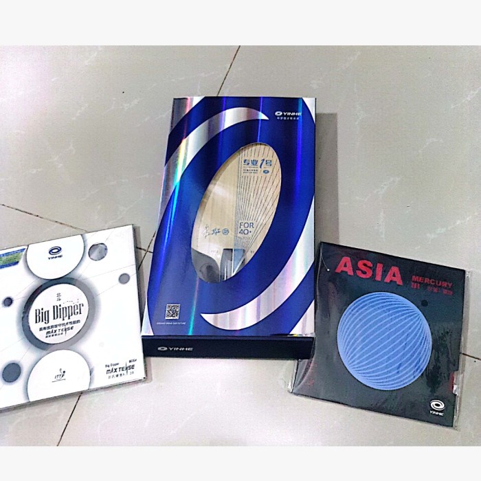 Jual New Ori Set Up Bat Yinhe 01 Pro Karet Mercury3 Asia Dan Karet Big ...