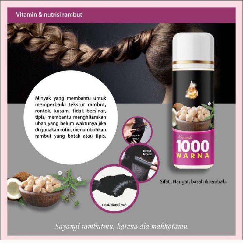 Jual VITAMIN RAMBUT minyak rambut 1000 warna | Shopee Indonesia