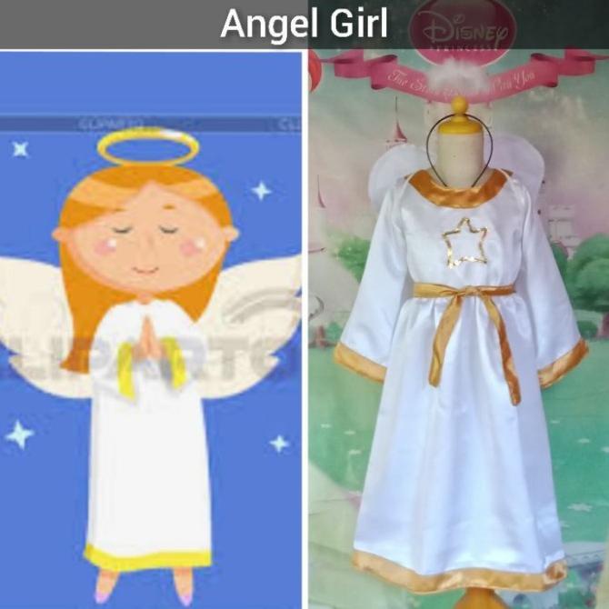 Jual Kostum Cosplay Malaikat Angel Girl Tarian Liturgi Liturgis Natal ...