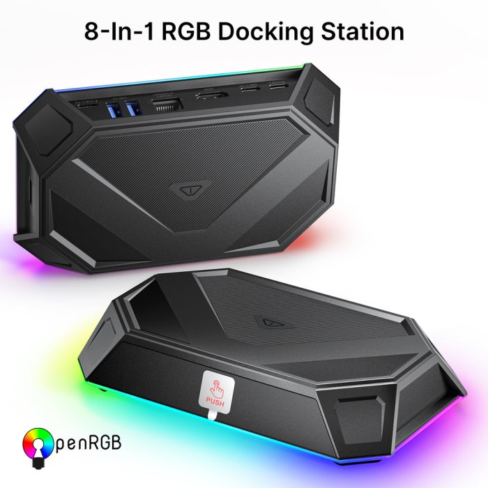 Jual Jsaux Rgb Docking Station For Steam Deck Rog Ally Handheld