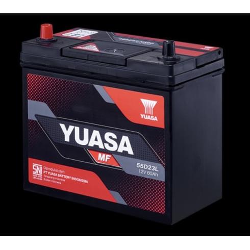 Jual Accu Mobil / Accu Kering 55D23L / Aki Yuasa MF 55D23L 12V 60Ah