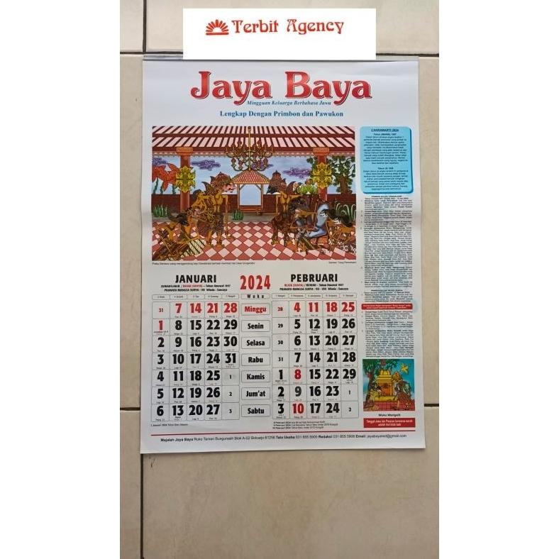 Jual Kalender Jayabaya Tahun 2024 Terlaris Shopee Indonesia 3065