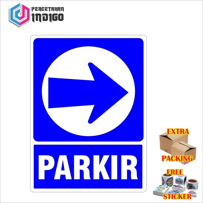 Jual Promo plat alumunium rambu tanda panah parkir - 30x40 Keren ...