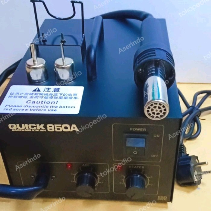 Jual BLOWER SOLDER UAP HOT AIR QUICK 850A BLOWER QUICK 850 ANALOG MURAH KUALITAS TERBAIK
