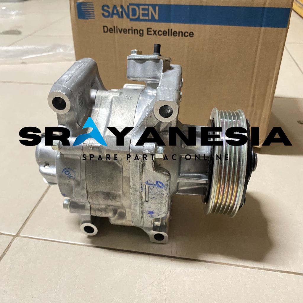 Jual Kompresor Compressor AC Honda Brio 1200cc Original Sanden 3851 ...