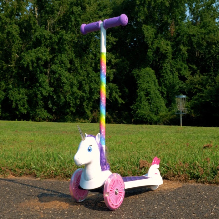 Jual Promo Dimensions Premium 3 Wheel Kids Scooter Unicorn With Light