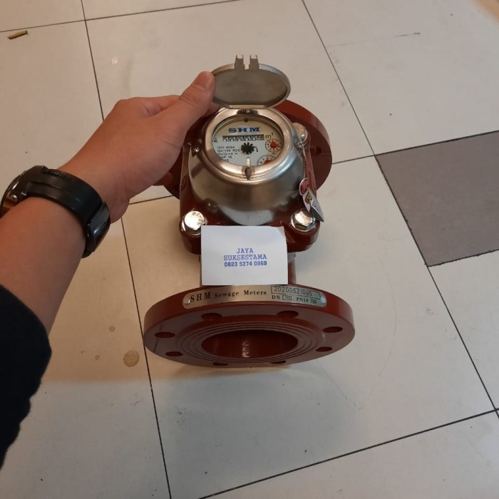 Jual Water Meter 3 INCH SHM Air Limbah KALIBRASI Meteran Air + TERA