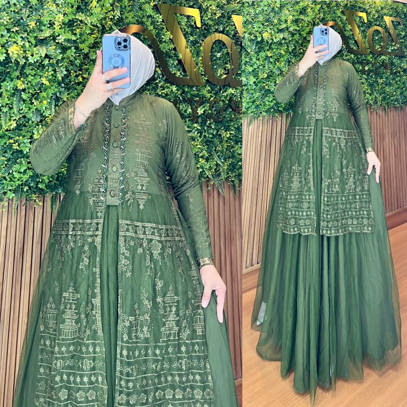 Jual BAJU EDISI UNDANGAN PESTA GAMIS DRESS OHC ORI BRUKAT WANITA PESTA