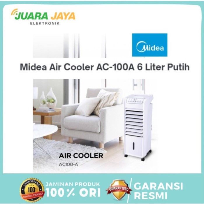 Jual Midea Air Cooler Ac-100A 6 Liter Putih Penyejuk Ruangan Midea ...