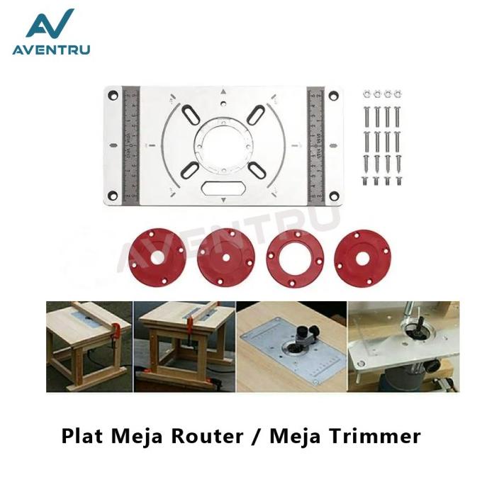 Jual #####] Meja Router Trimmer Insert Plate Kayu Table Wood Profil ...