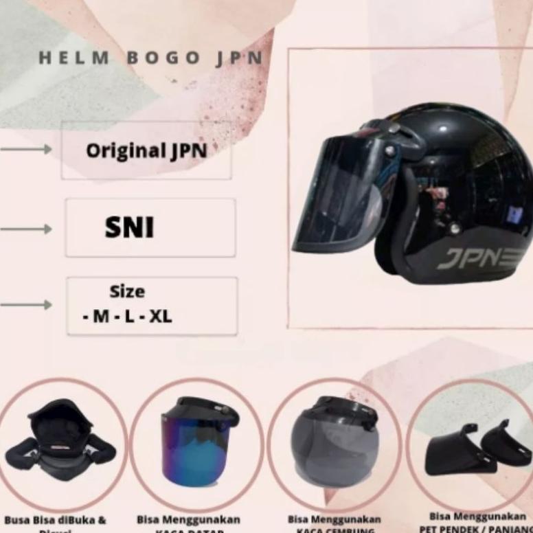 Jual Helm Jpn Polos Dof Original Bisa Bayar Di Tempat Cod Shopee Shopee Indonesia