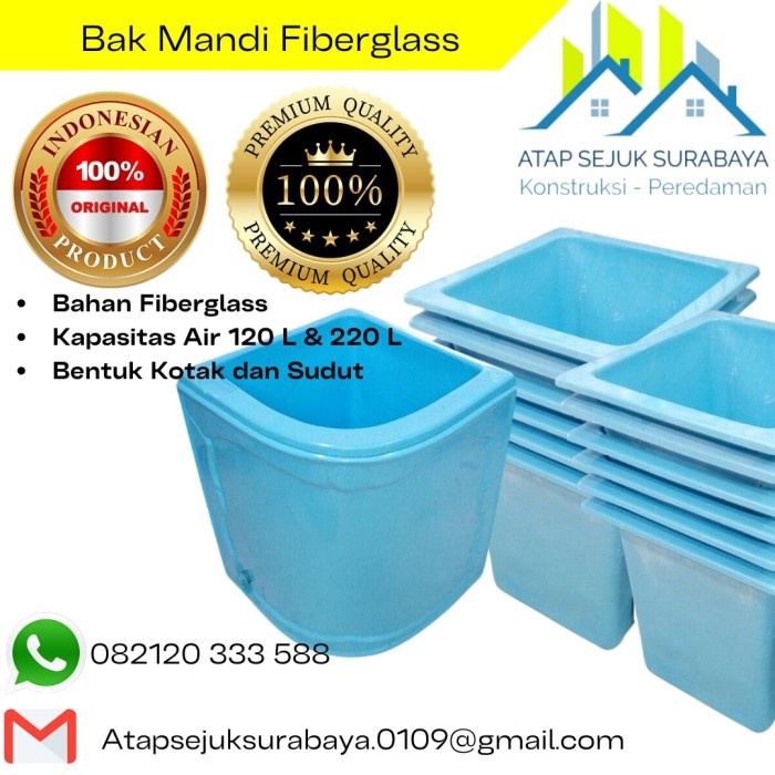 Jual Termurah Bak Mandi Fiberglass Sudut Dan Kotak Kapasitas 120 Dan 220 Liter Shopee Indonesia 9521