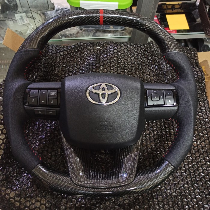 Jual New Lingkaran Stir Ster Steer Fortuner Vrz Innova Reborn Carbon ...
