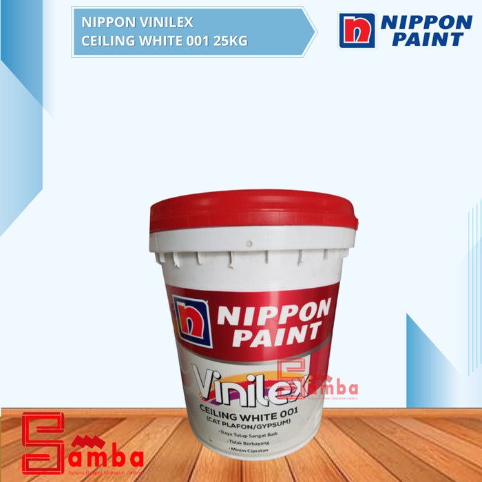 Jual Promo Nippon Paint Vinilex Ceiling White Cat Plafon Gypsum Pail Kg Shopee Indonesia