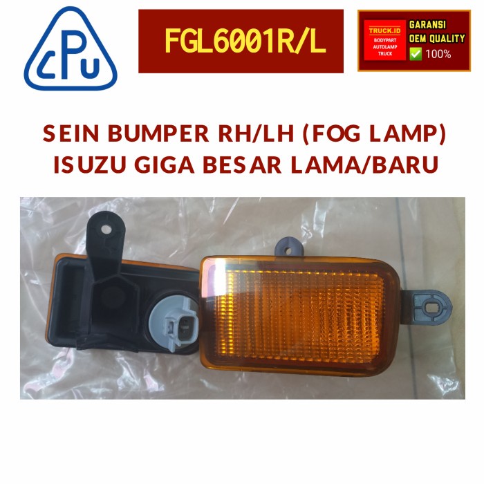 Jual Lampu Bemper Sen Lamp Isuzu Giga Besar Rh/Lh *Fgl6001 Kode Ku117 ...