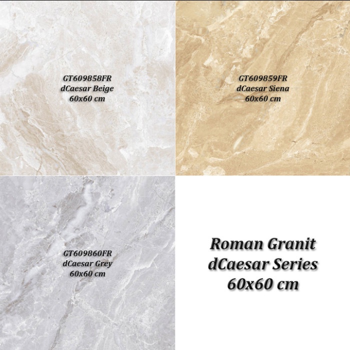 Jual GRANIT ROMAN DCAESAR BEIGE GT609858FR UKURAN 60X60 KW B/2 | Shopee ...