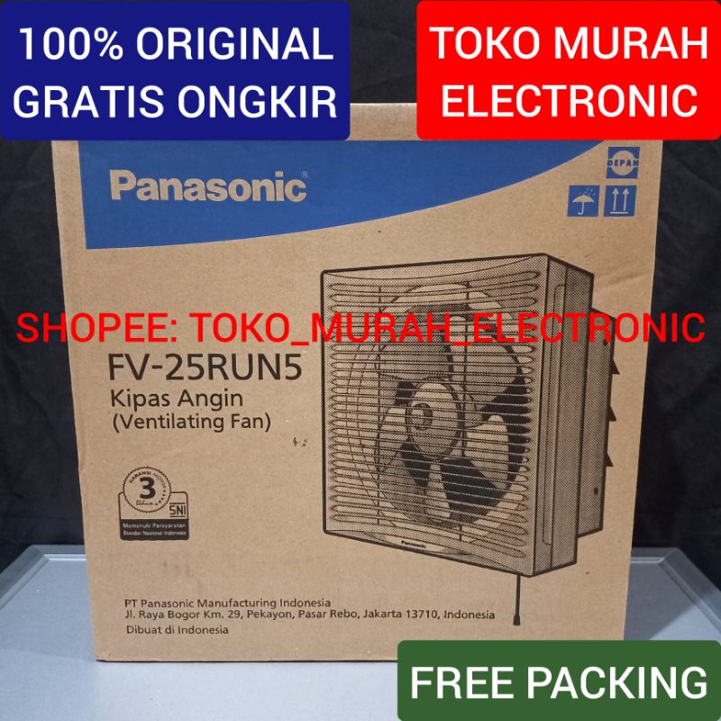 Jual TME - Exhaust Fan Panasonic FV-25RUN5 10 Inch 2 Arah Original ...