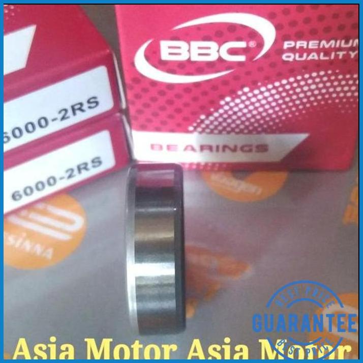 Jual BALL BEARING 6000 2RS BBC UKURAN 10X26X8 MM BERING LAKER KLAHER ...