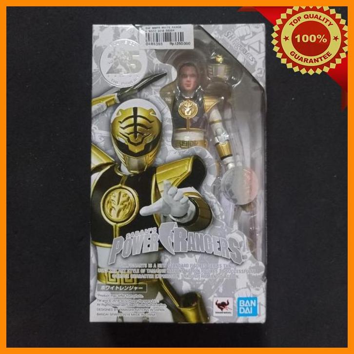 Jual (BET) SHF POWER RANGER WHITE 25 YEARS BANDAI SDCC SENTAI ZYURANGER ...