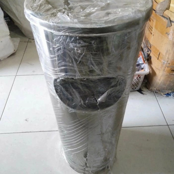 Jual tong sampah/tempat sampah stainlees/asbak rokok stenlisstell ...